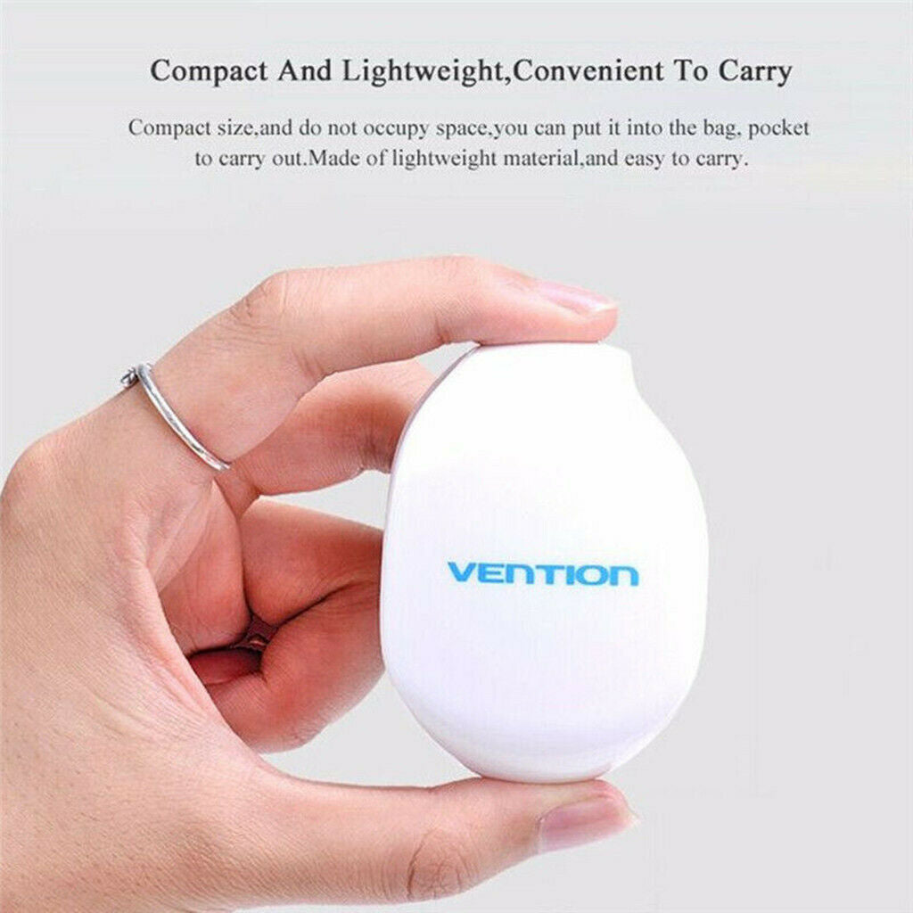 4x Vention Automatic Cable Winder Cord Organizer Holder for Headphones White
