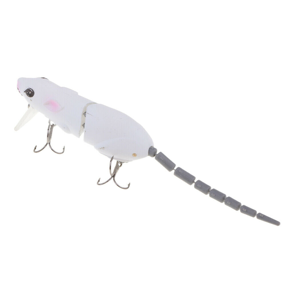 2x Soft Plastic Mouse Mice Rat Fishing Lures Topwater Hollow Body Bass Baits