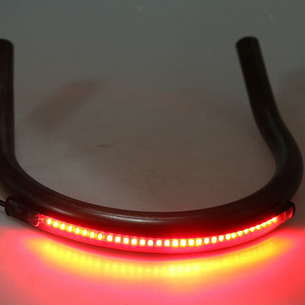Cafe Racer Seat Frame Hoop Loop End LED Light for Yamaha BMW  Upswept 230mm