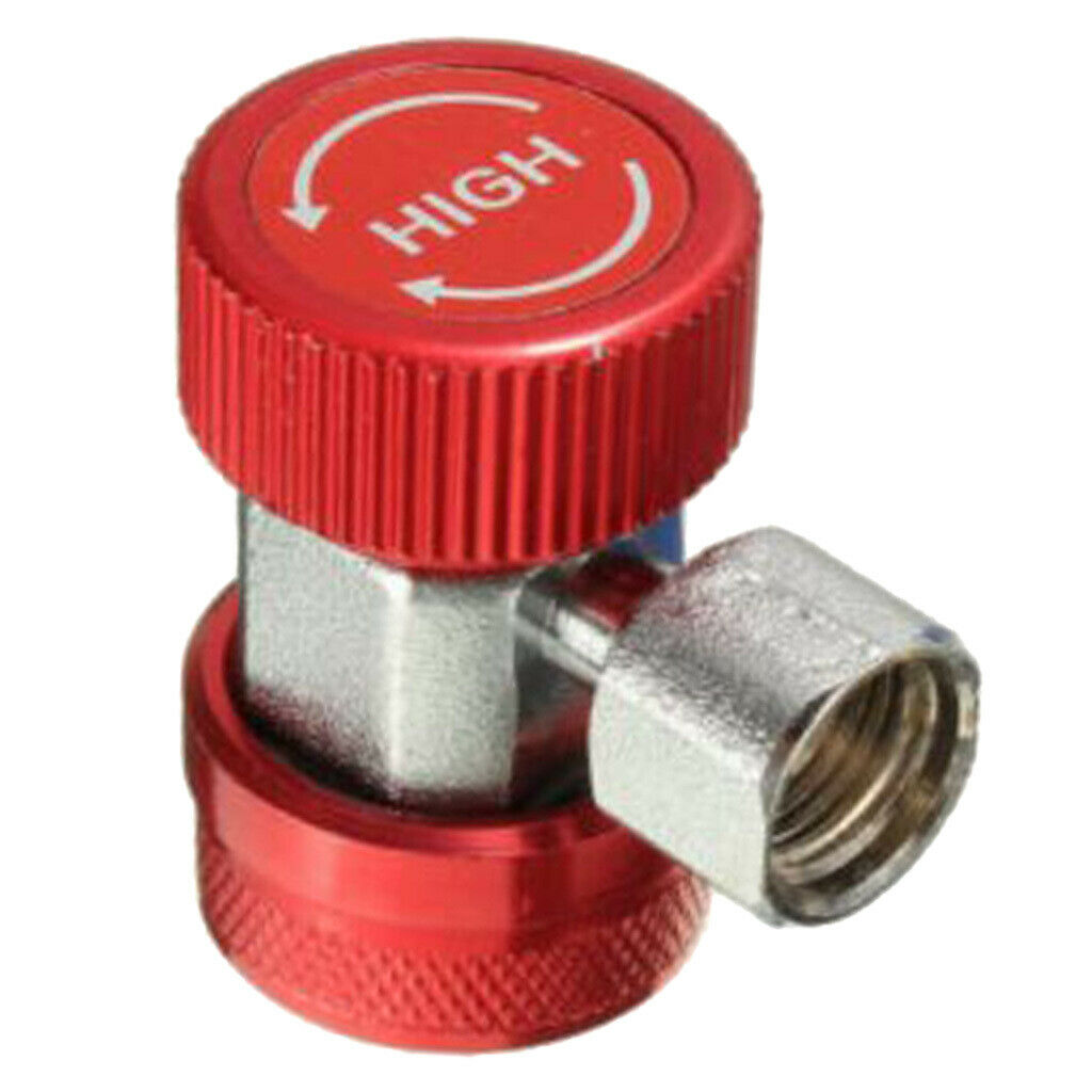 R134A Quick Coupling Adapters Air Conditioning Refrigerant A/C Gauge Red