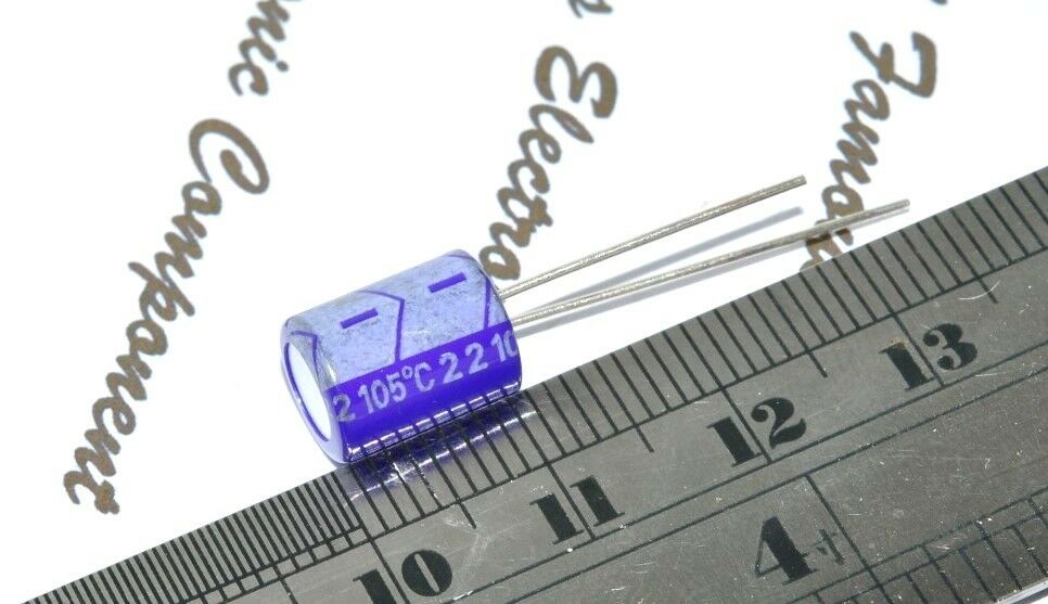 10pcs - SANYO 22uF 25V OSCON(OS-CON) Radial Aluminum Solid Capacitors -25SC22M