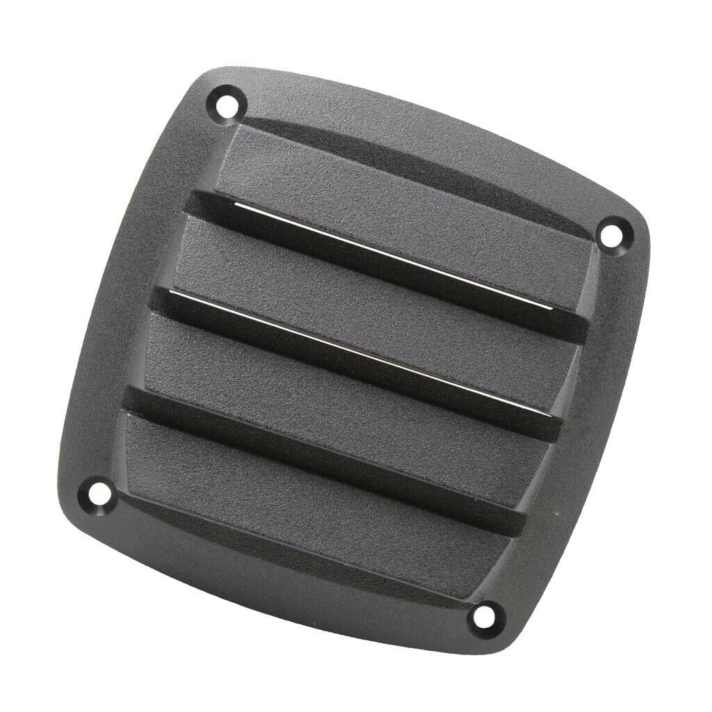 4 Inch Black ABS Plastic Louvered Vents Marine Yacht Air Vent Boat Hardware