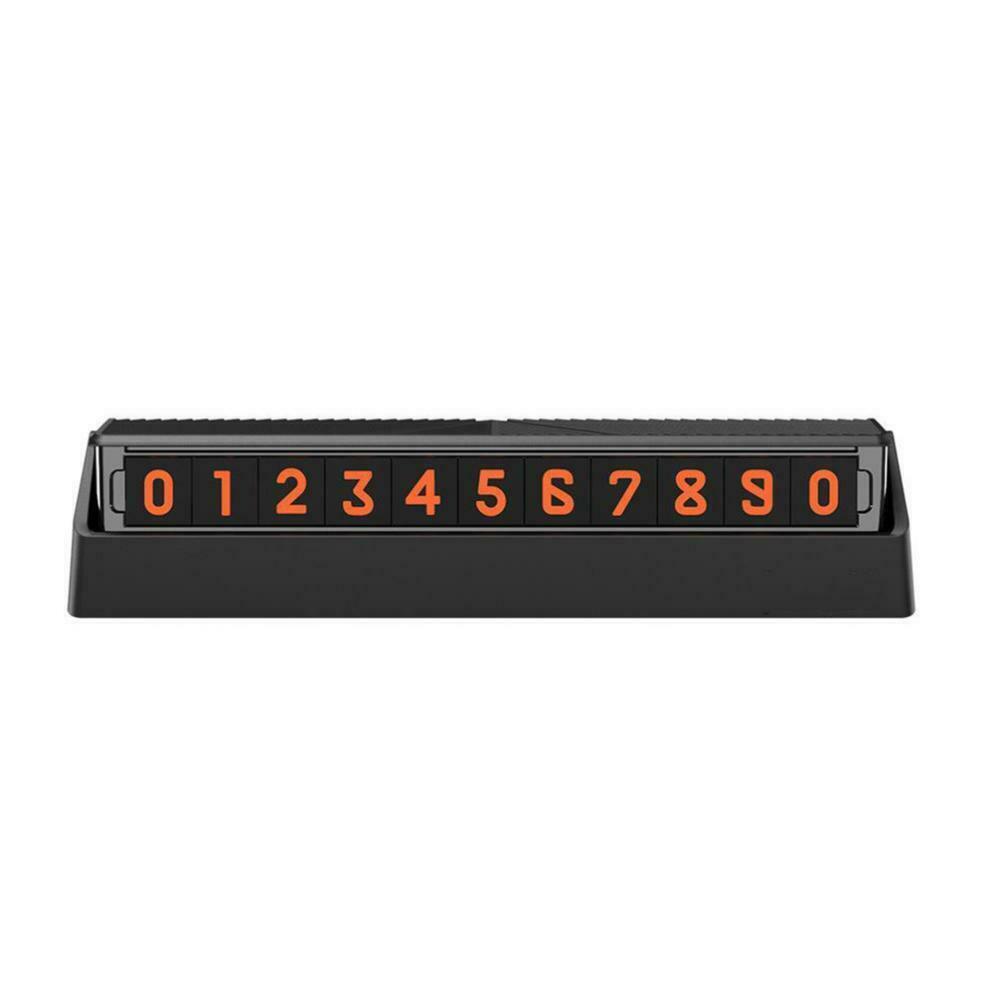 Car Temporary Parking Card Stop Sign 0-9 Number Stickers Auto Accessories