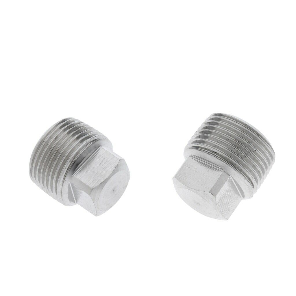 2xHeavy Duty Boat Garboard Hull Drain Plug Bung - Stainless Steel 1/2" NPT