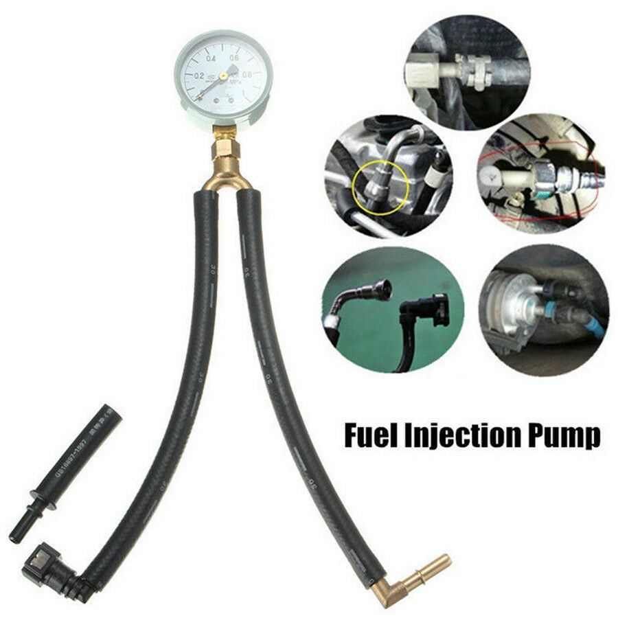 Universal Car Fuel Injection Pump Pressure Gauge Tester Car Gasoline Tester Tool