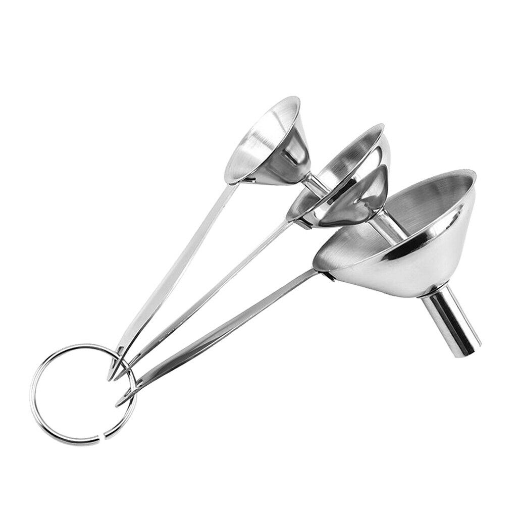 Stainless Steel Kitchen Funnels for Spice Jam Powder Space-saving Funnels