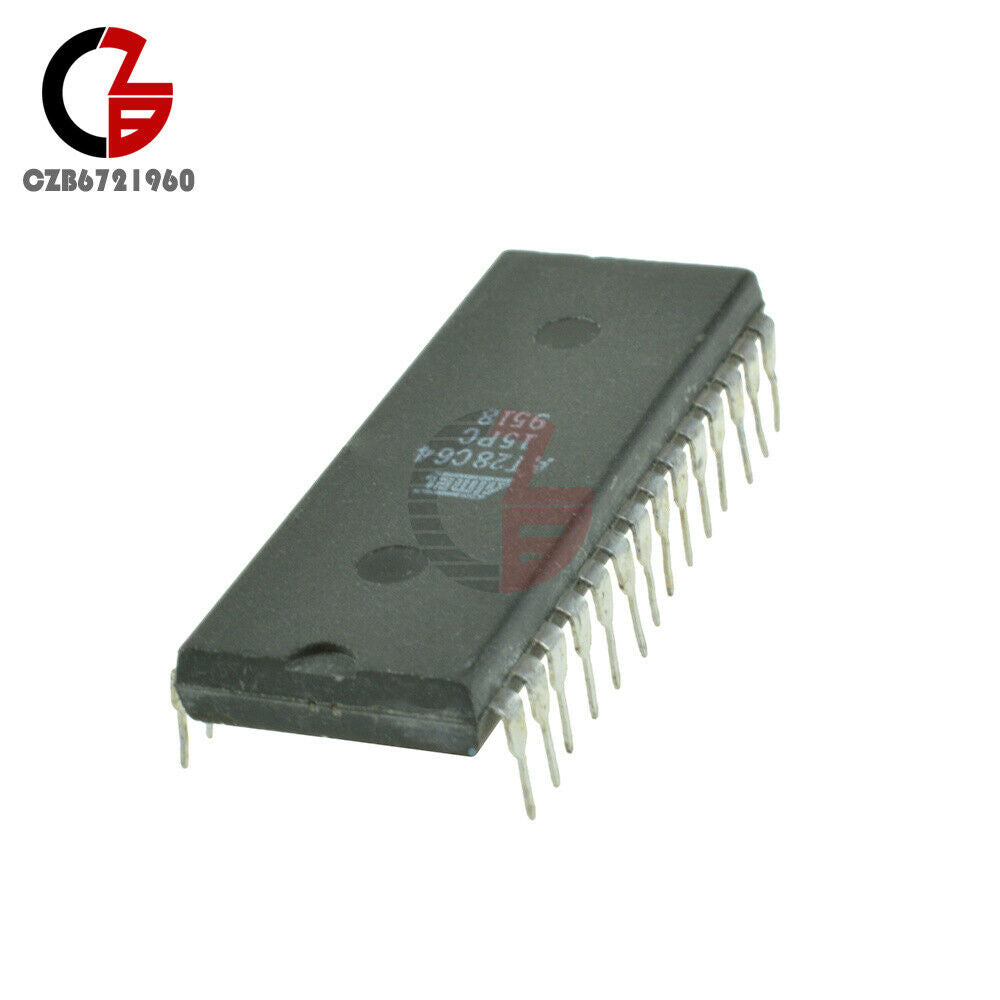 10PCS ATMEL AT28C64-15PC AT28C64-15PI DIP-28 Microcontroller IC