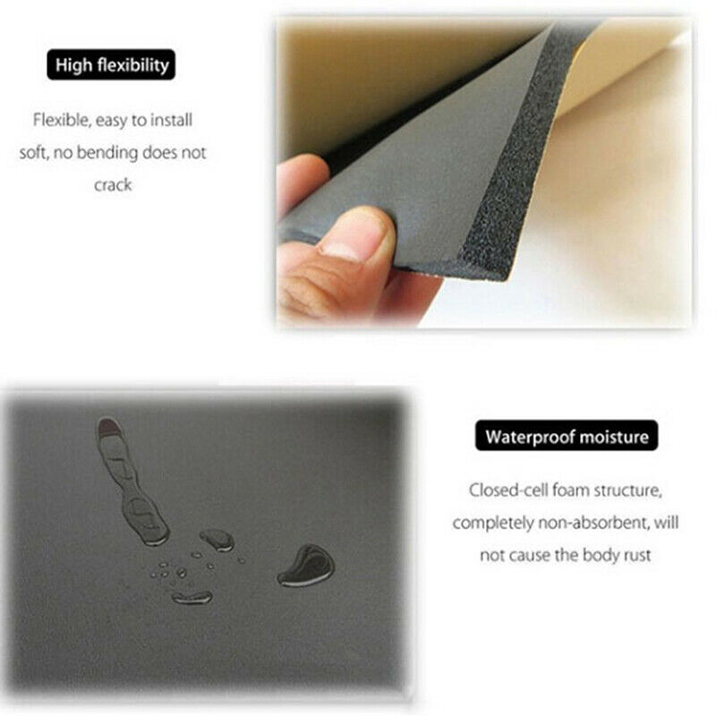 1Pc 30*50cm Auto Adhesive Cotton Insulation Foam Car Sound Proofing Deade.l8
