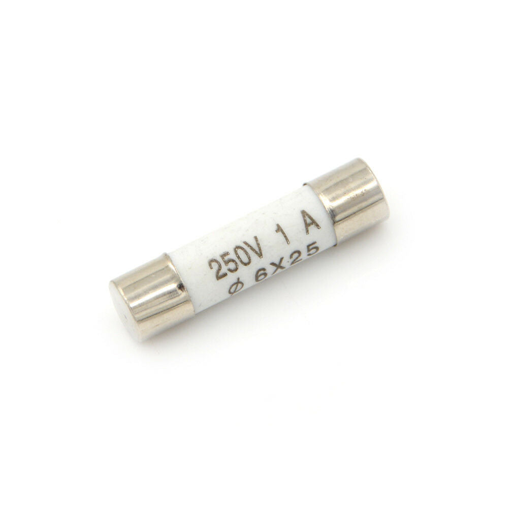 10x 6 x 25mm Ceramic Fuse Electric 250V 1A Fast Blow Ceramic Fus.l8