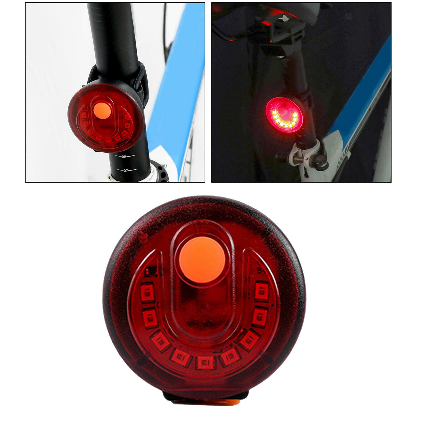 Bright Bicycle Taillight Night Cycling Rear Light Flashlight Road Safety