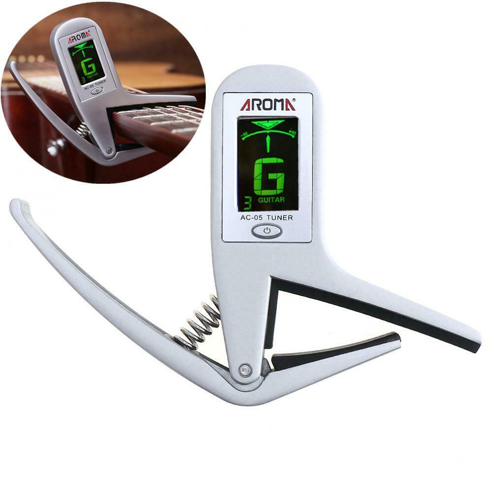 2 IN 1 Guitar Tuner Capo Professional Smart Combination of Metal Capo Tuner