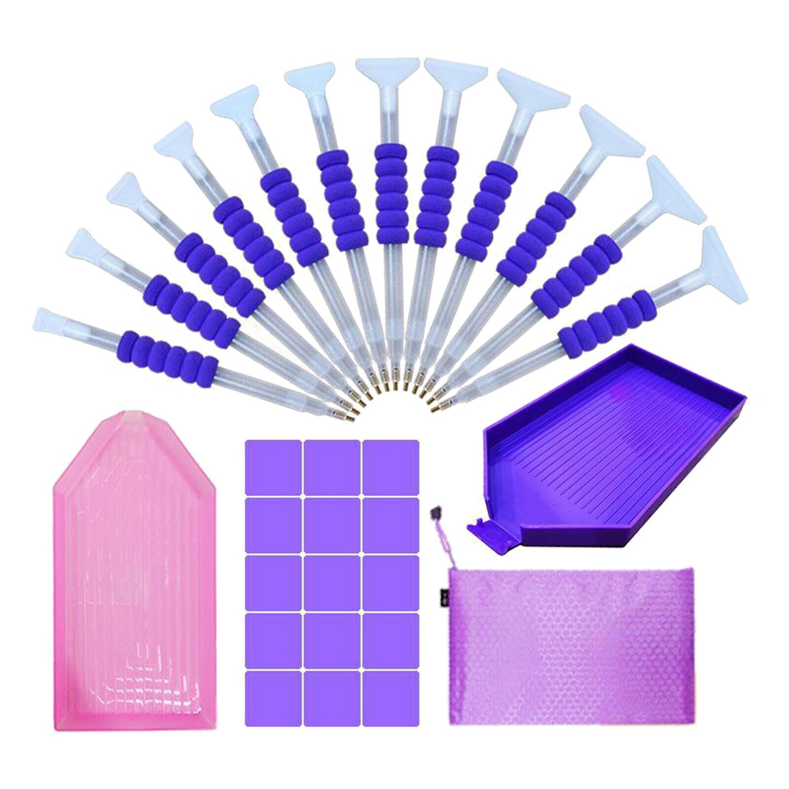 30Pcs 5D Diamond Painting Kit Tool with Diamond Stitch Pens and Accessories Set