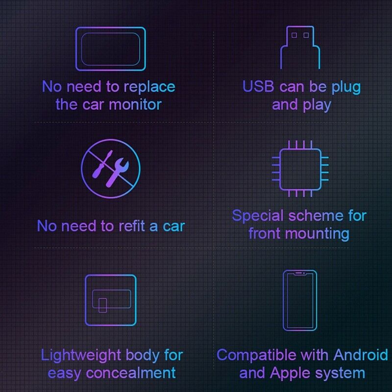 USB CarPlay Adapter for Android 4.2 DVD Car Auto Navigation Player Autolink W7F9