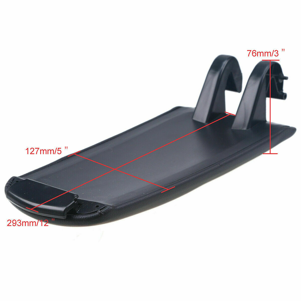 Black Leather Car Center Arm Rest Hand Cover For Audi A4 B6 A4Q S4 2001-09 07 08