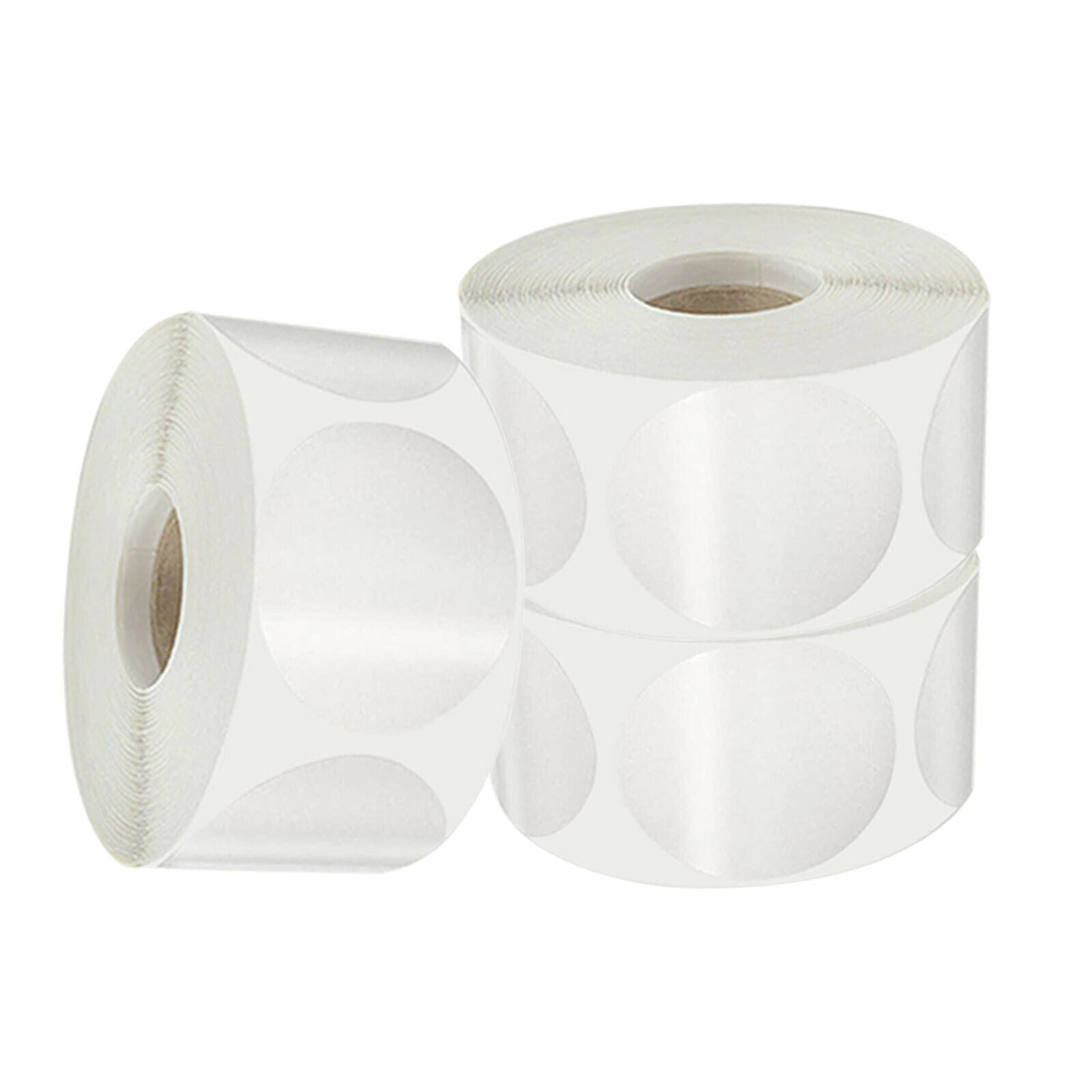 3000pcs Stickers Adhesive 2.5cm Transparent Sealing Labels Seal Tape Tag Tab