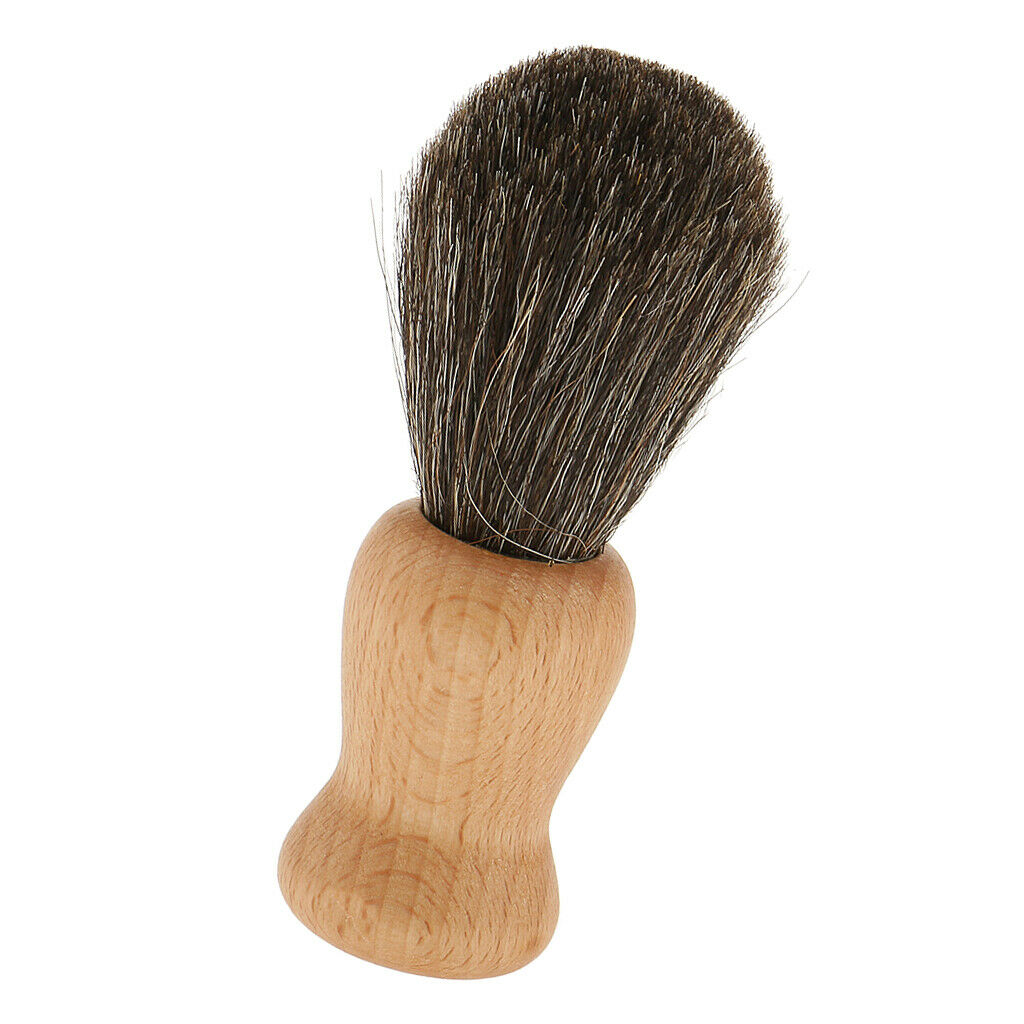 Wooden Handle Shaving Brush Home Salon Barber Beard Shave Tool for Men