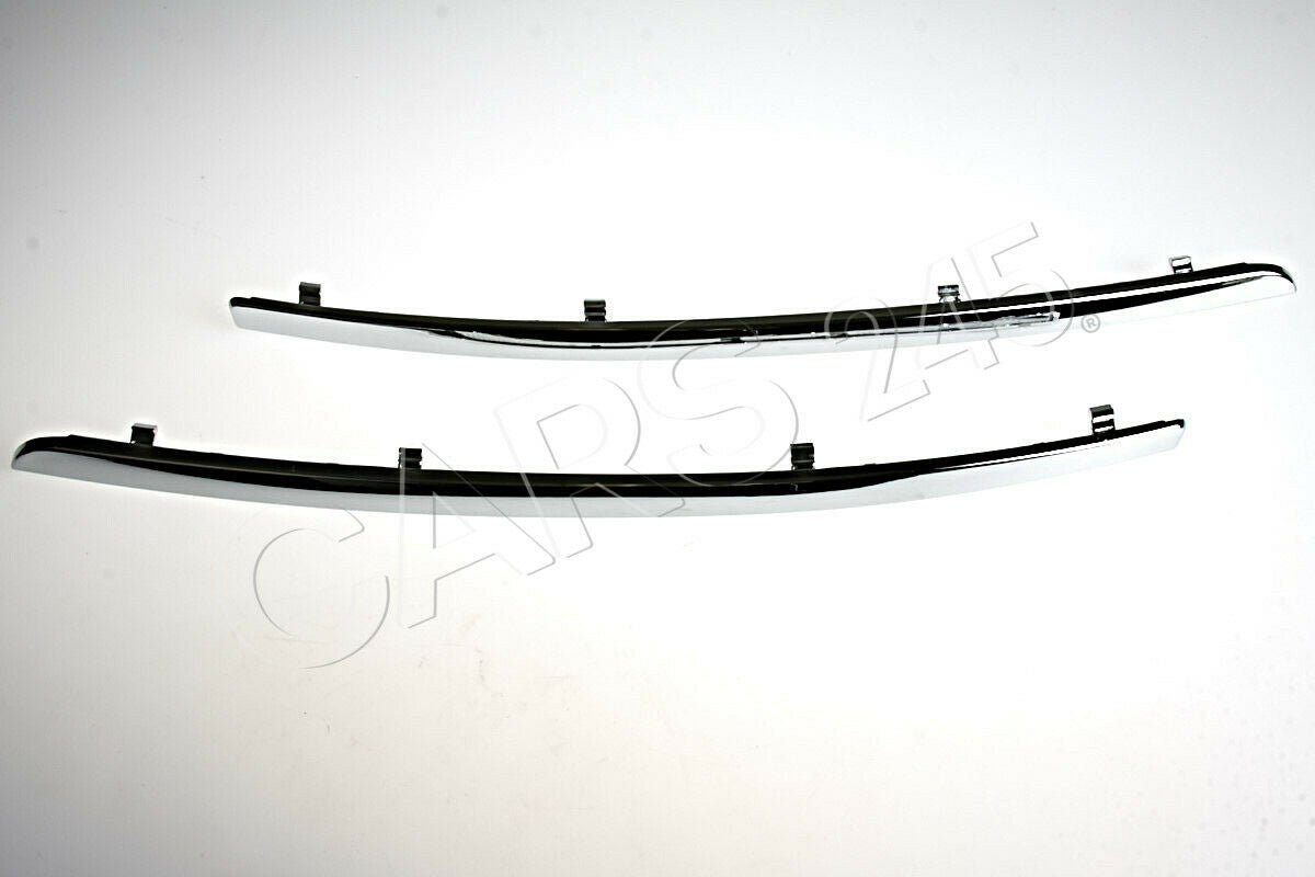 Front Trim Chrome Mouldings PAIR Fits AUDI A8 D3 2003-2008