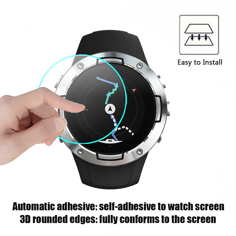 2pcs Tempered Glass Screen Protector for Suunto 5 9H Watch Protective Film @