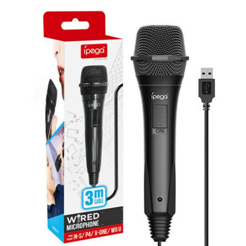 USB Wired Microphone High Performance MIC for Switch PS4 Wii U Sing Games Mic A+