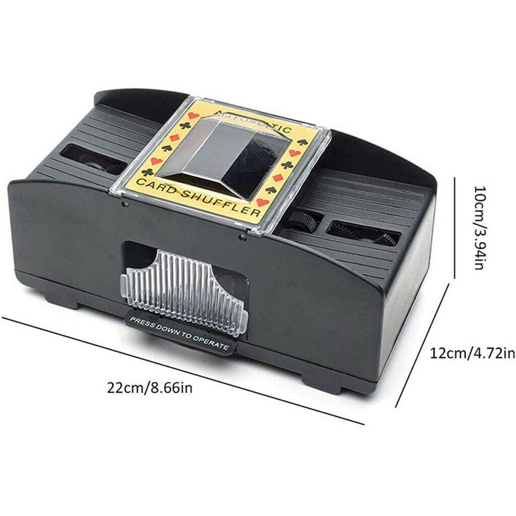 2x Professional Automatic Card Shuffler Home Games Poker Shuffling Machine