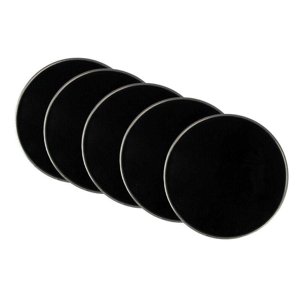 5 Pieces Banjo Head Skin for Banjolele Replacement Parts Accessory Black