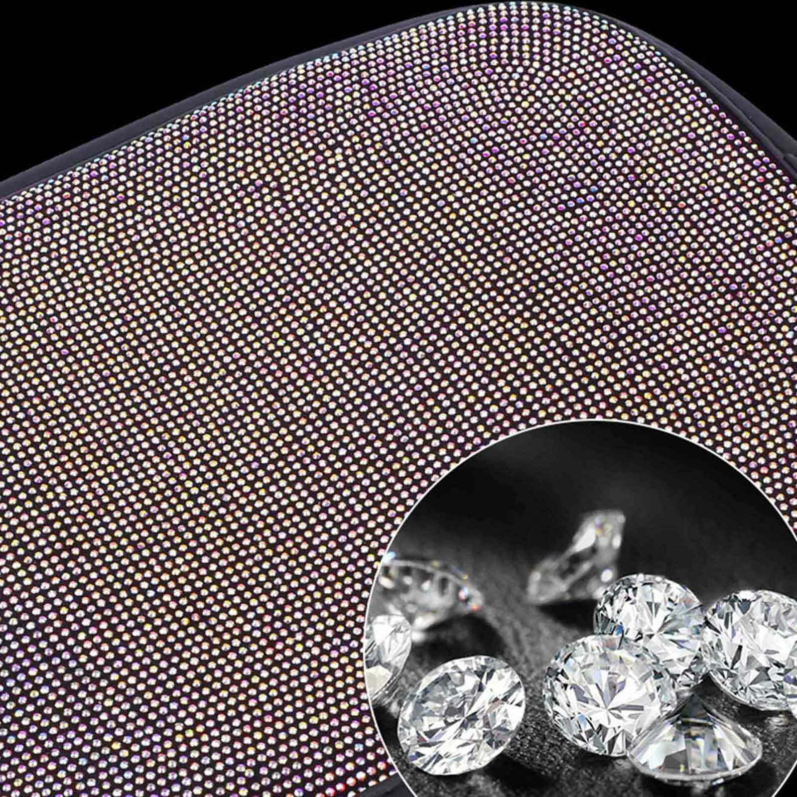 Car Armrest Pad Cover Center Console Box Cushion Mat Fancy Diamond For Women CN