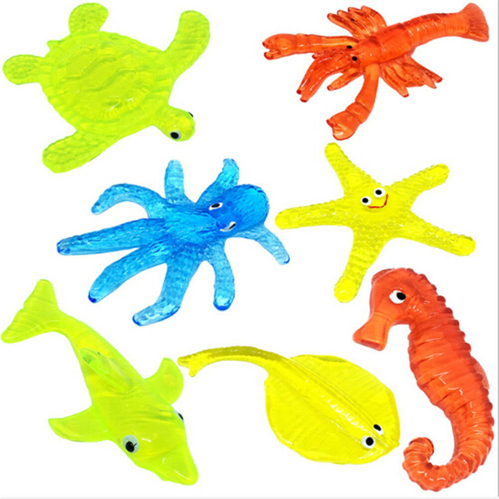 Soft Material Decompression Starfish Octopus Shark Kids Sticky Marine Ani.l8