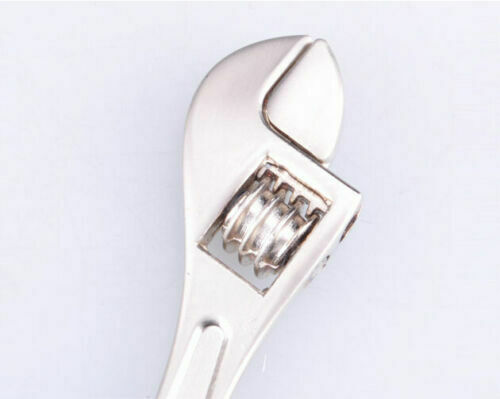 1x Stainless Steel Adjustable Creative Wrench Spanner Key Chain Ring Keyring HOT