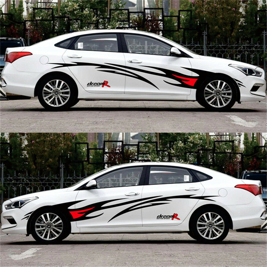 Car styling Flame Graphics design automobile accessories Car body decor Decals