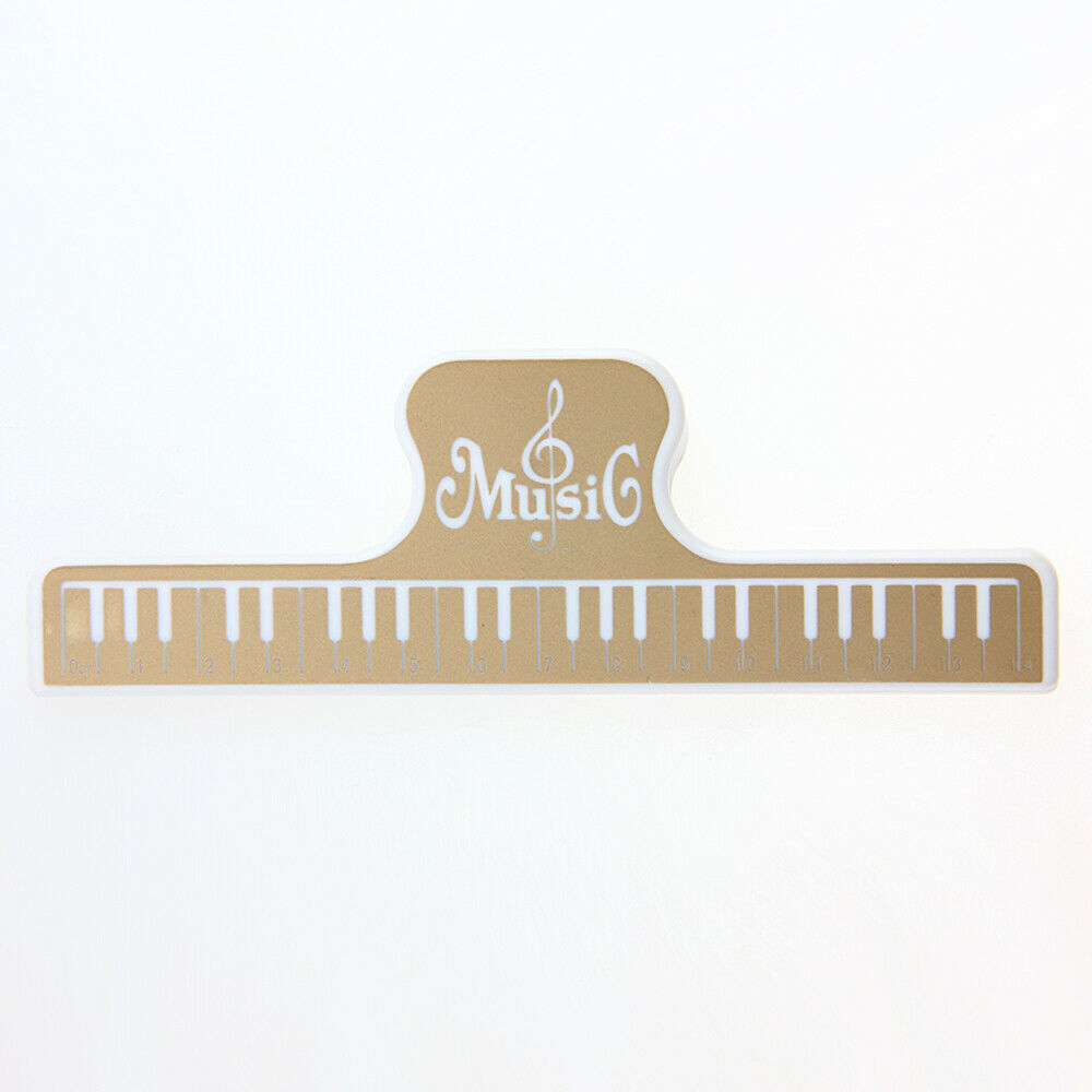 2 Pcs Music Book Note Clip Sheet Music Book Page Clip Brown ABS L Size