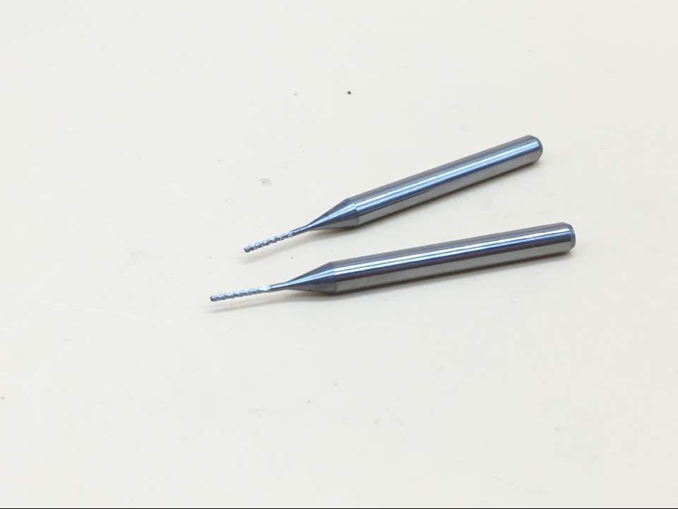 10 PCB end mill engraving cnc router tool bits 1/8" (3.175mm)-1.3mm L:38mm [M_M_