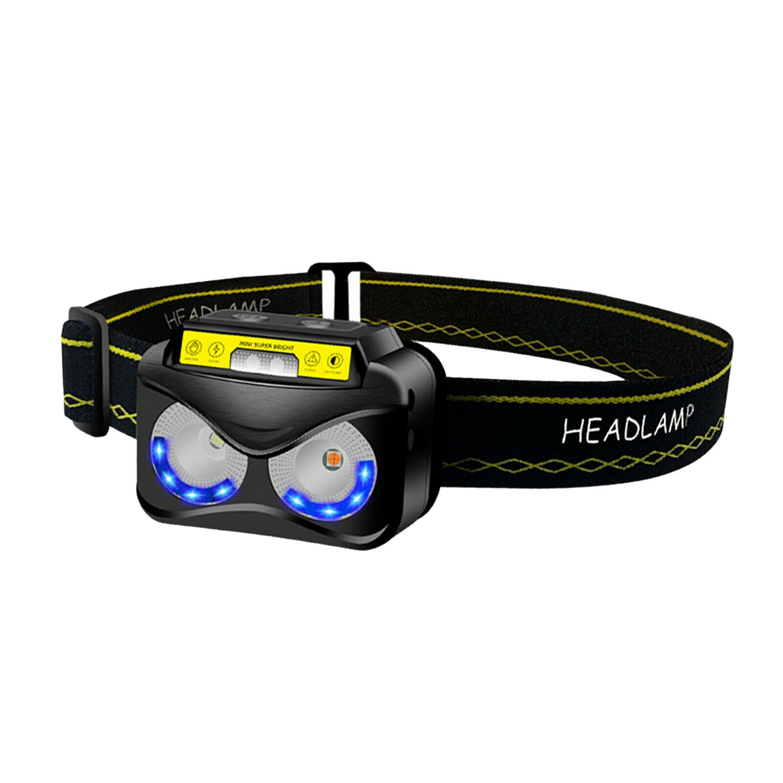 Rechargeable Headlamp Motion Sensor Mini Light Waterproof Lamp Headlight