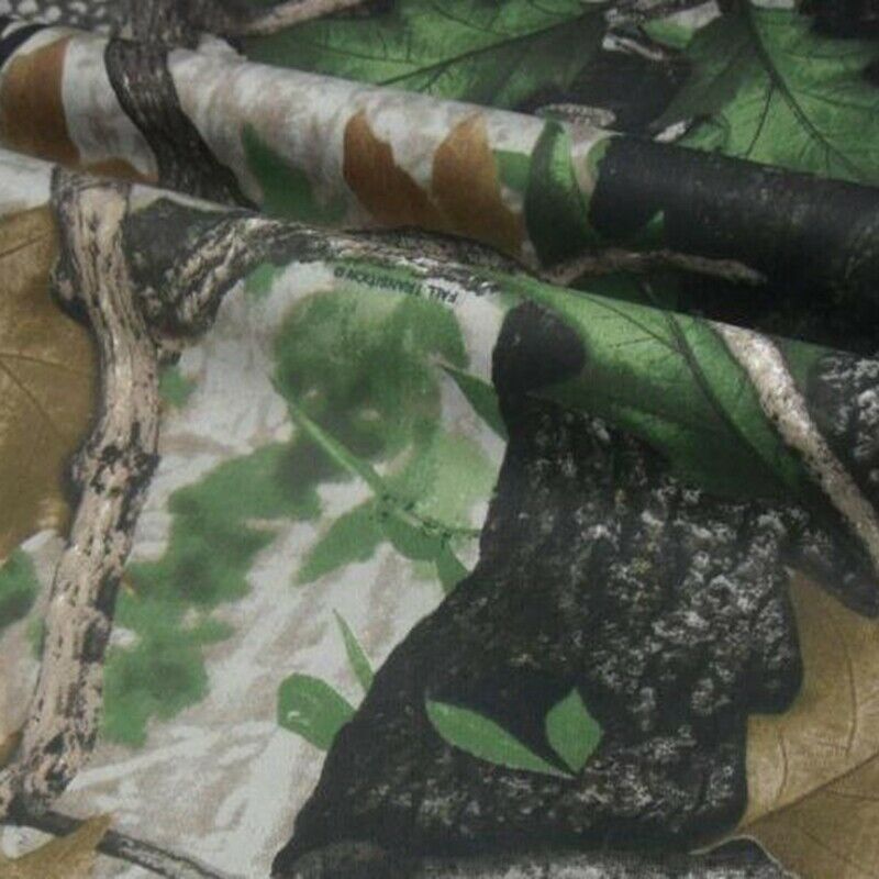 1.42M Width Bionic Camo Fabric Polyester Tree Leaves Camouflage Cloth f/Hunting