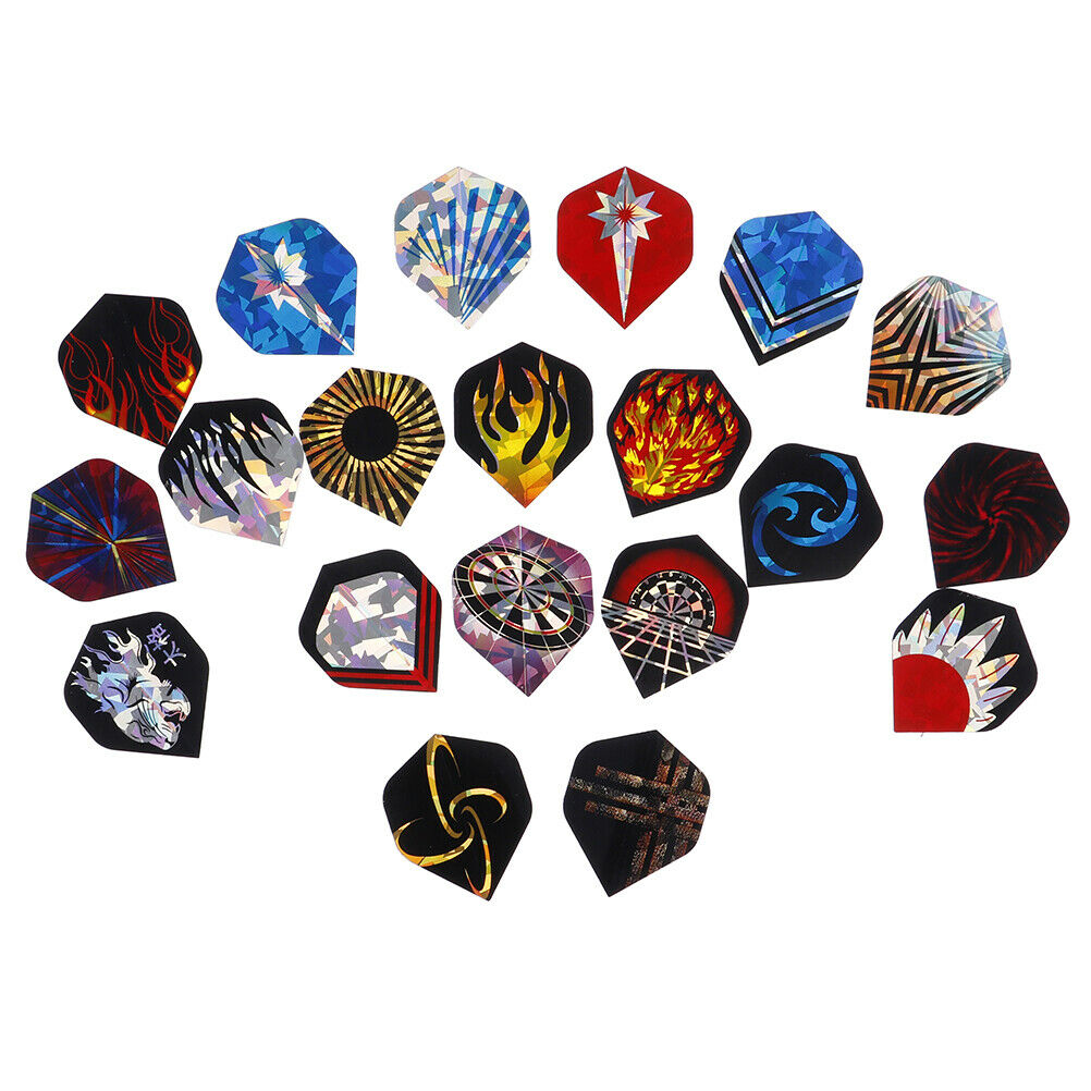 60Pcs 20 Sets Professional Durable PET Dart Flights Dart Tail Darts AccessorDD