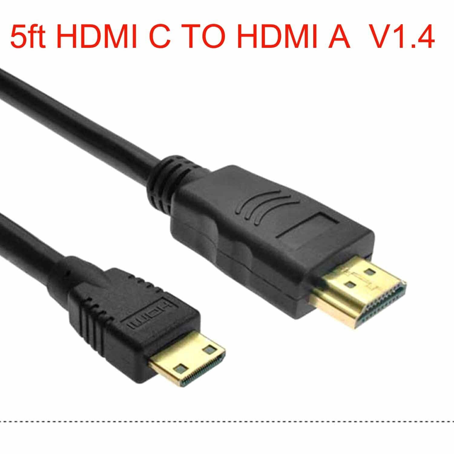 Mini HDMI C TO HDMI A VIDEO Cable For Little Scholar 9632EAF6 #08670 Kids Tablet