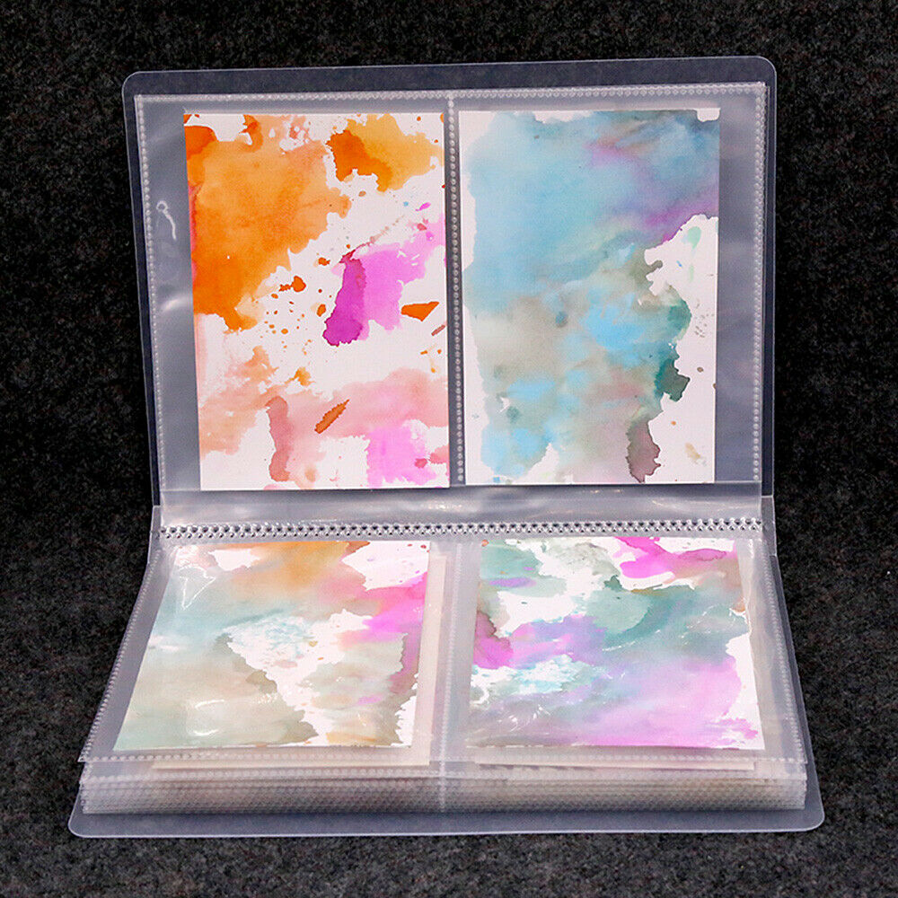 Plastic Postcard Paper Storage Folders Photo Album Sleeve Organizer Protector