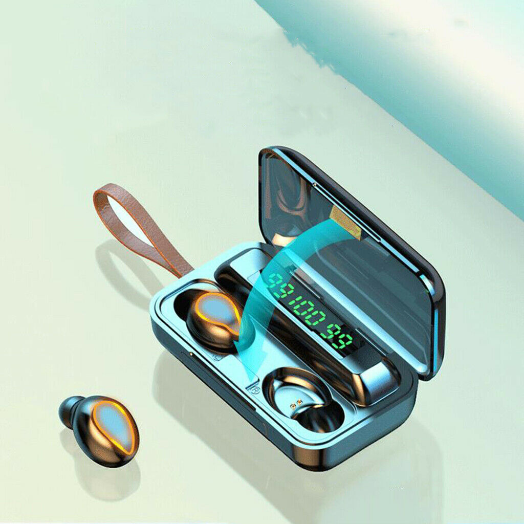 Wireless Earbud Touch Function Lightweight LED Display for Running Cycling