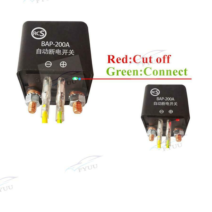 12v Car Battery Disconnect Cut Off Isolator Master Switches 2 Pcs remote control