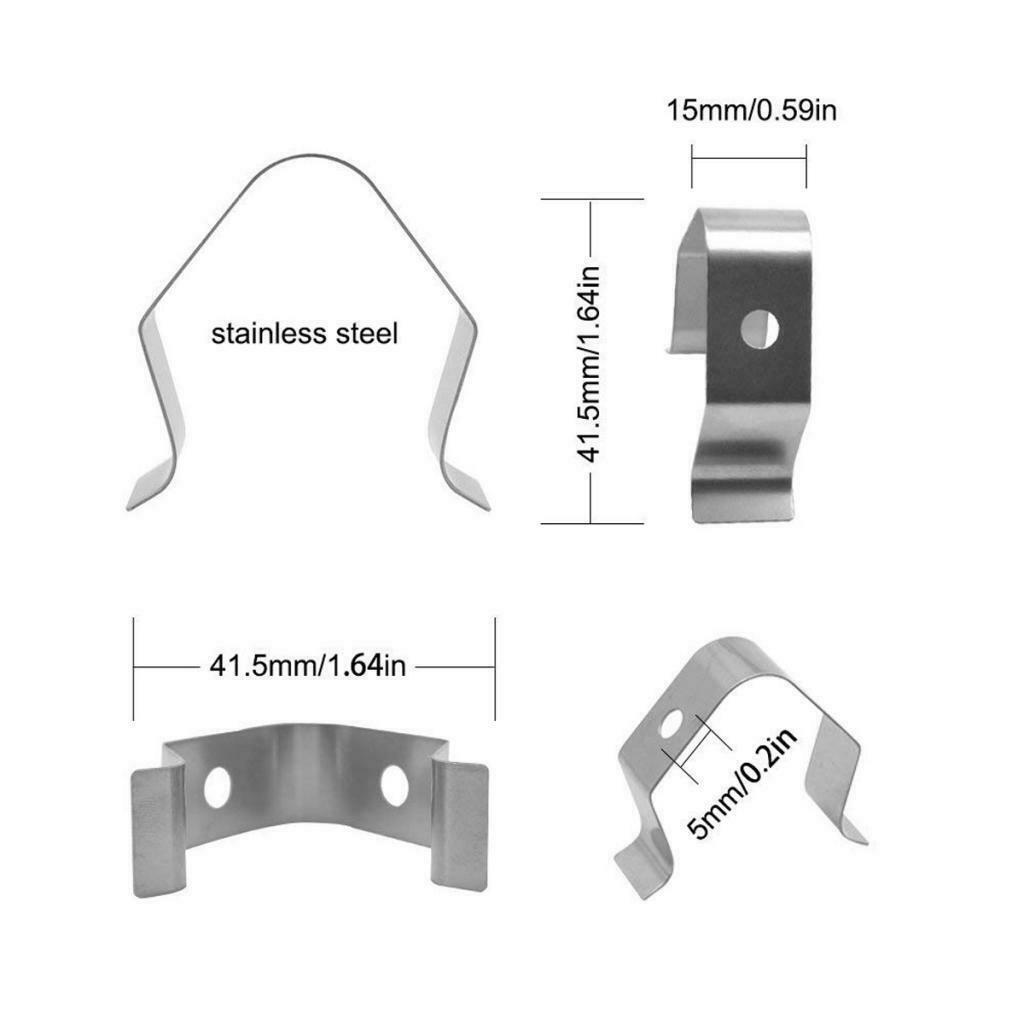Stainless Steel Thermometer Probe Holder Clip for Coffee BBQ Household Food