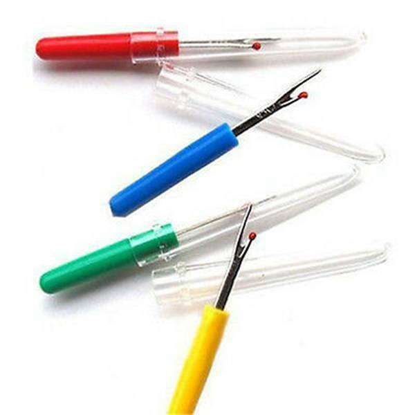 4PCS Seam Ripper Stitch Unpicker Sewing Tool Kit Plastic Handle Thread Cutter !