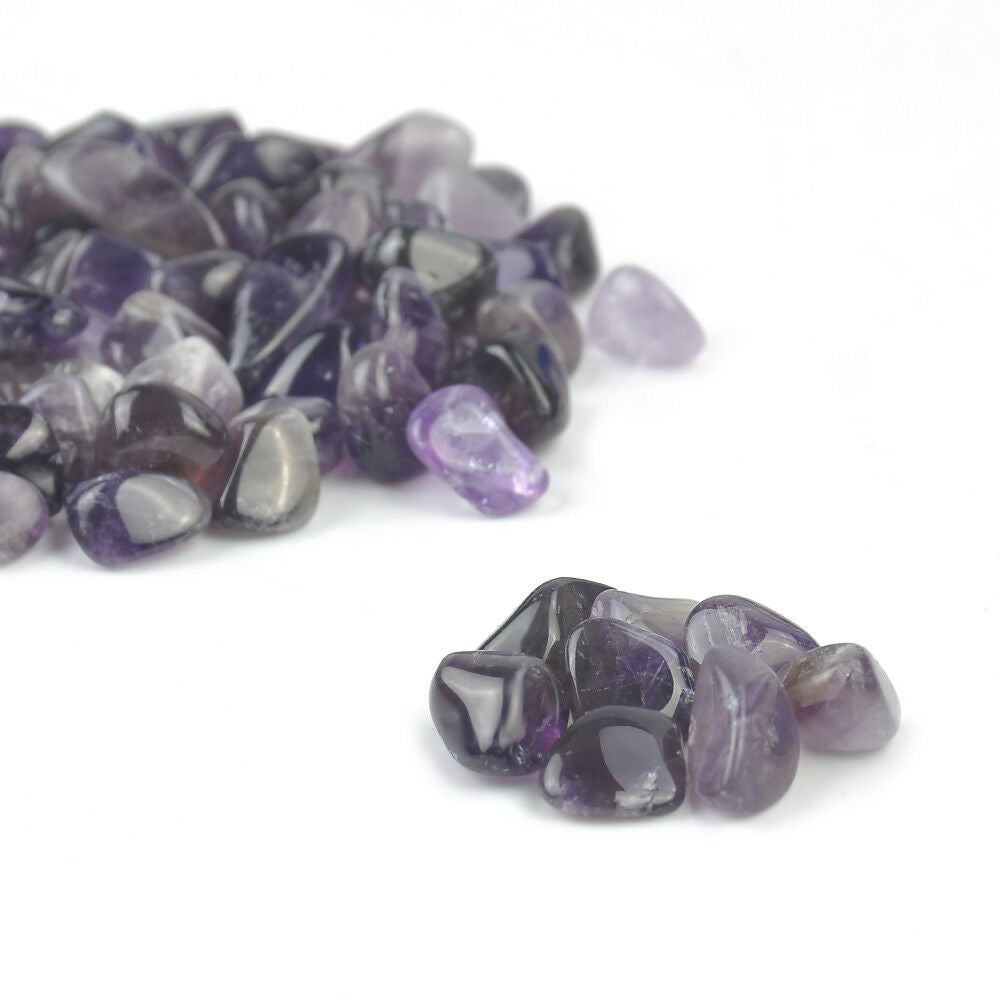 50g Natural Mini Amethyst Quartz Crystal Stone Rock Chips Lucky decoration