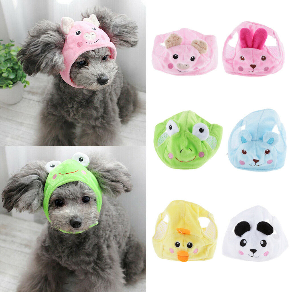 Cartoon Fleece Hat for Pet Dog Cute Pig Pattern Puppy Teddy Costume  --S