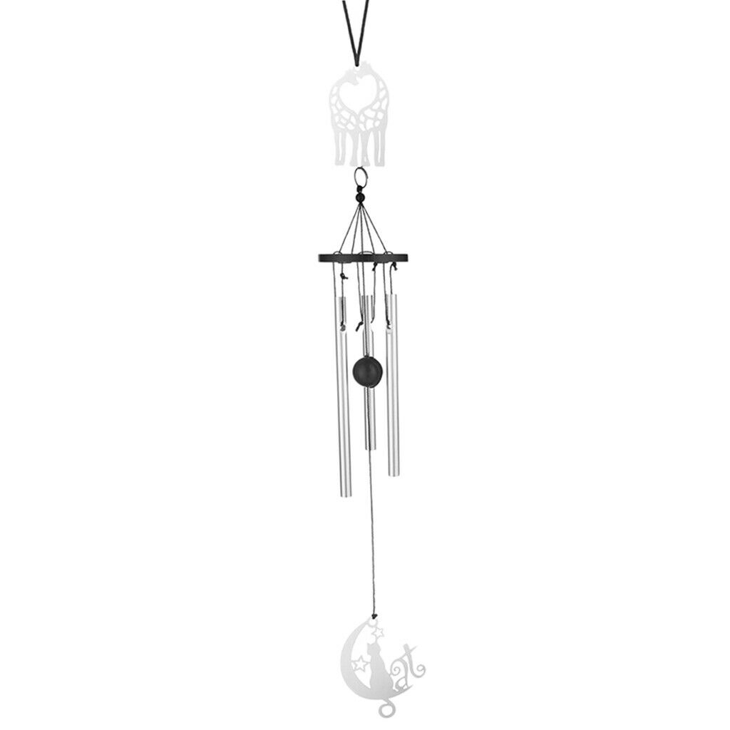Metal Wind Chimes Blessing Decoration Windbell with Battery Powered Motor