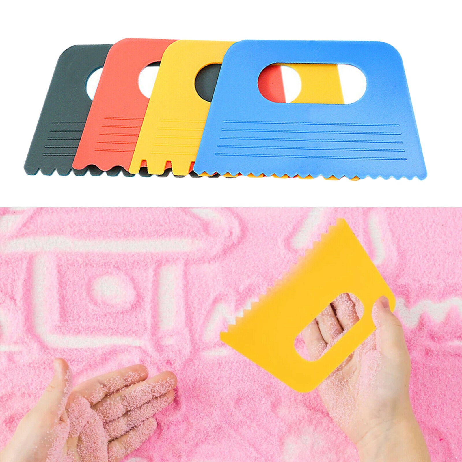 Paint Scraper Set Kids Toddlers DIY Line Graffiti Brushes Tools Supplies
