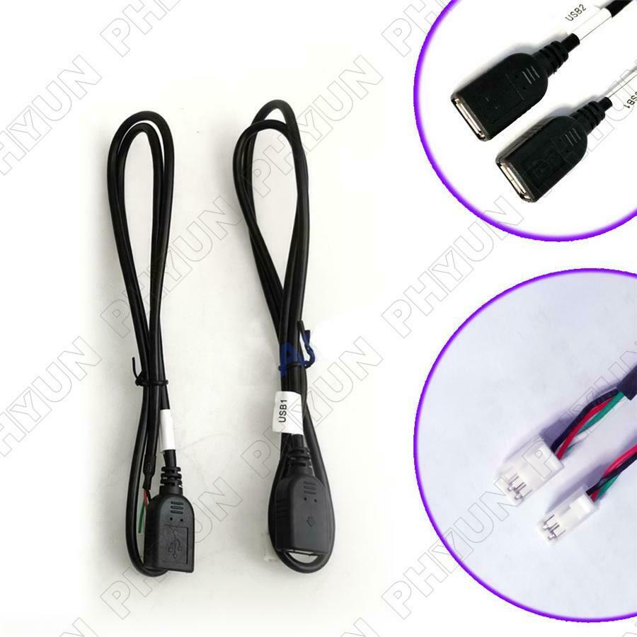 2PC 4Pin+6Pin USB Cable Adaptor For Android Car Radio Stereo USB Cable Connector