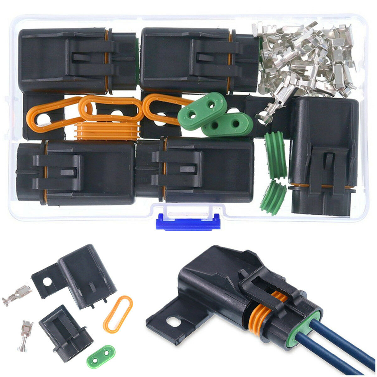 5 Sets High Temperature Resistant Sealed Fuse Holder Assembly for ATO ATC Fuses