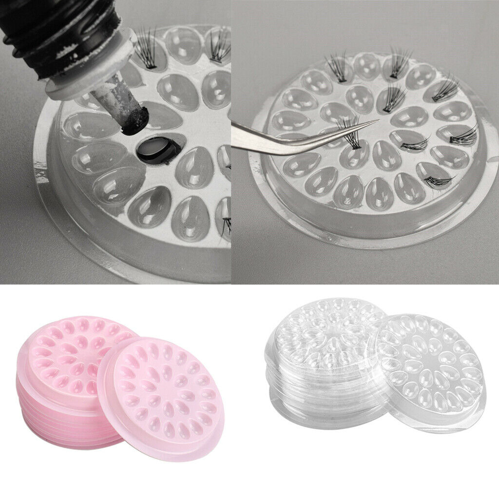 Disposable Eyelash Extension Glue Holder Tray False Lashes Pallet Board