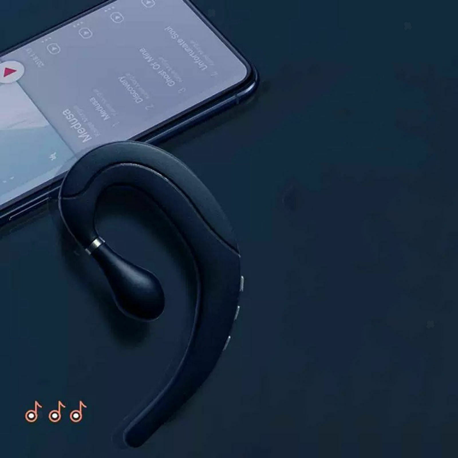 Bluetooth 5.0 Single Bone Conduction Earpiece with Mic 7 Hrs Playtime Earphone