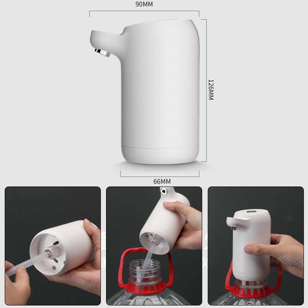 Household Portable Water Bottle Pump 5 Gallon Water Dispenser USB Charging