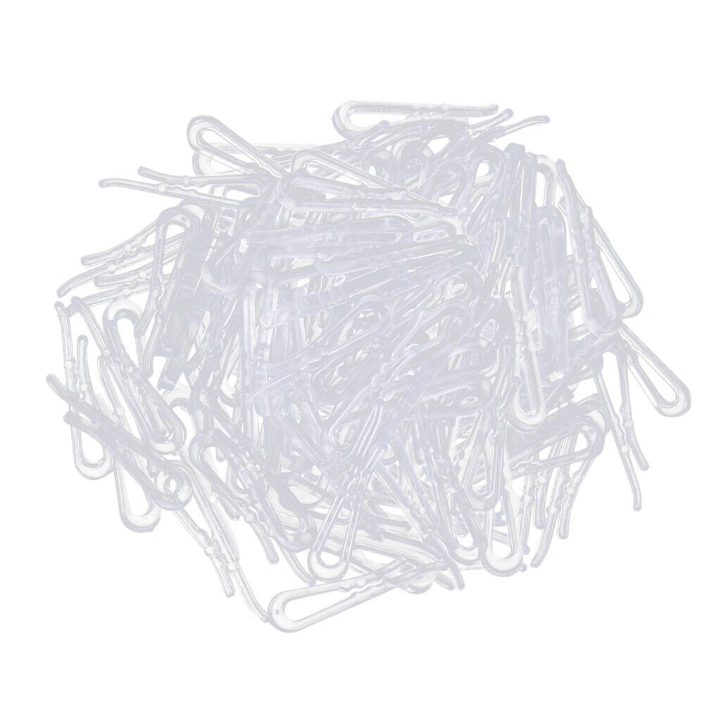400x Clear Sewing Clips DIY Shirt Pins Craft Trouser Apparel Peg Clips 40mm